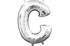 MiniShape Letter C Silver Foil Ball