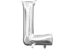 MiniShape Letter L Silver Foil Ball