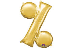 MiniShape Symbol % Gold Foil Balloo
