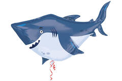 Foil Balloon – Shape – Shark – Ocean buddies – 101 x 81 cm