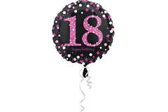 Standard Holographic Celebration 18 Foil Balloon S55 Packaged 45 cm