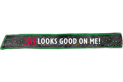 Sash 30th Birthday Fabric / Plastic 152.4 x 7.6 cm
