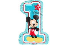 Shape Mickey 1st Birthday Foil