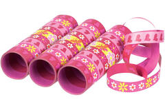 3 Streamers Girls Flowers & Butterflies Paper 1.4 x 400 cm
