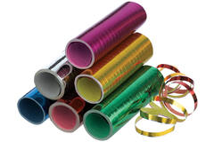 Streamer Metallic Assorted Paper 0.7 x 400 cm