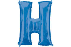 SuperShape Letter H Blue Foil Ballo