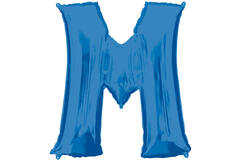 SuperShape Letter M Blue Foil Ballo