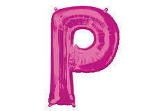 SuperShape Letter P Pink Foil Ballo