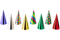 Party Cone Hats Single-Coloured Assorted Paper Height 23.5 c