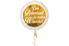 Foil Balloon - "Zum Ruhestand die besten Wünsche!" - 45 cm