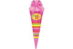 Foil Balloon - Shape - School Cone - "ABC" - 25 x 76 cm