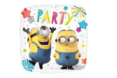Foil Balloon - Shape - Square - "PARTY" - Despicable Me