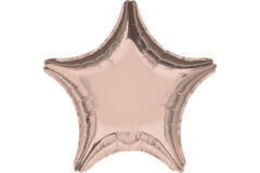 Foil balloon - Shape - Star XL - Rose gold - 48 cm