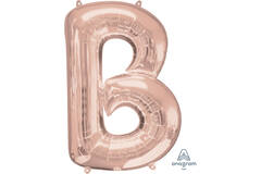 SuperShape Letter B Rose Gold Foil