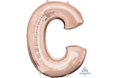 SuperShape Letter C Rose Gold Foil