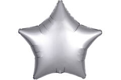Foil Balloon - Shape - Star - Satin Luxe Platinum - 45 cm
