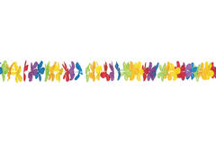 24 Confettis Fabric Flowers Hawaiian