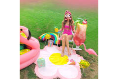 Foil Balloon - Shape - Cocktail Flamingo - 50 x 104 cm