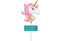 Foil Balloon - Mini Shape - Magical Unicorn - 22 x 25 cm