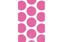 10 Paper Bags Polka Dots Bright Pink 11.3 x 17.7 cm