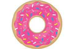 Foil Balloon - Shape - Donut - 68 x 68 cm