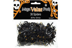 36 Spiders Plastic 5 x 4 cm