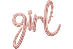 Script Phrase Girl Foil Balloon G40 Packaged 73 cm x 76 cm