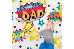 SuperShape Superhero Dad Foil Balloon P30 Packaged 68cm x 66cm