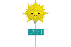 Foil Balloon - Mini Shape - Sun - Holographic - 23 cm