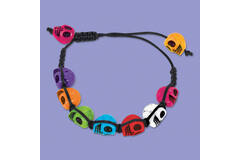 Costume Accessory Bracelet Skull Day of the Dead One Size