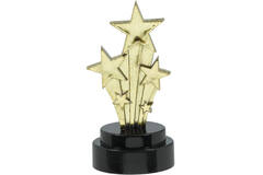 6 Trophies Hollywood Plastic 10.1 x 5 cm