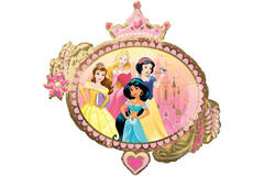 Foil Balloon - Shape - Princess One Upon a Time - 86 x 81 cm