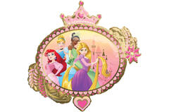 Foil Balloon - Shape - Princess One Upon a Time - 86 x 81 cm