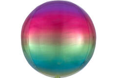 Orbz Ombré Orbz Rainbow Foil Balloon G20 Packaged 38 cm x 40 cm