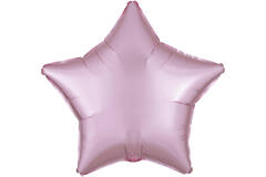 Foil Balloon - Shape - Star - Pastel Pink - Satin Luxe- 45 cm