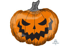 Supershape Hallows' Eve Pumpkin Foil Balloon, P35 packaged