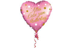 Foil Balloon - Shape - Heart - "Alles Liebe zum Muttertag" - 45 cm