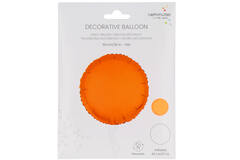 Foil Balloon Shape Round - Neon Orange - 45 cm