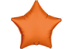 Foil Balloon Shape Star - Neon Orange - 48 cm