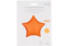 Foil Balloon Shape Star - Neon Orange - 48 cm