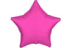 Foil Balloon Shape Star - Neon Pink - 48 cm