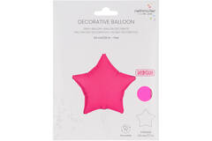 Foil Balloon Shape Star - Neon Pink - 48 cm