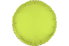Foil Balloon Shape Round - Neon Yellow - 45 cm