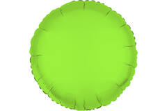 Foil Balloon Shape Round - Neon Green - 45 cm