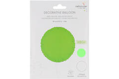 Foil Balloon Shape Round - Neon Green - 45 cm