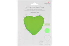 Foil Balloon Shape Heart - Neon Green - 45 cm