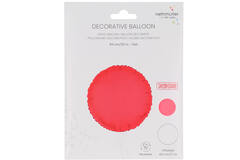 Foil Balloon Shape Round - Neon Red - 45 cm