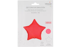 Foil Balloon Shape Star - Neon Red - 48 cm