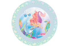 4 Plates Magical Ocean Plastic Reusable 21,2 cm