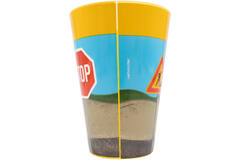4 Cups Construction Party Plastic Reusable 430 ml